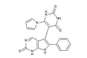5-(2-keto-6-phenyl-1,7-dihydropyrrolo[2,3-d]pyrimidin-5-yl)-6-pyrrol-1-yl-uracil