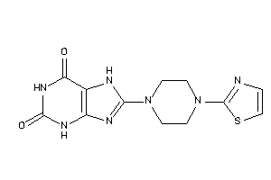 8-(4-thiazol-2-ylpiperazino)-7H-xanthine