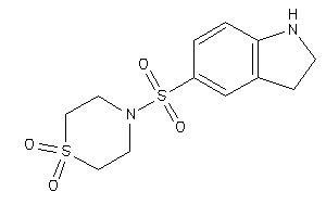 4-indolin-5-ylsulfonyl-1,4-thiazinane 1,1-dioxide