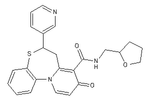 Image of 9-keto-6-(3-pyridyl)-N-(tetrahydrofurfuryl)-6,7-dihydropyrido[2,1-d][1,5]benzothiazepine-8-carboxamide
