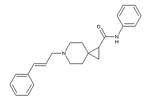 6-cinnamyl-N-phenyl-6-azaspiro[2.5]octane-2-carboxamide