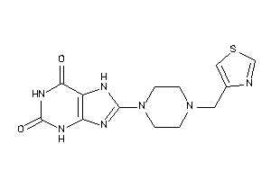 8-[4-(thiazol-4-ylmethyl)piperazino]-7H-xanthine