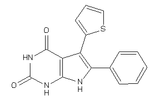 6-phenyl-5-(2-thienyl)-1,7-dihydropyrrolo[2,3-d]pyrimidine-2,4-quinone