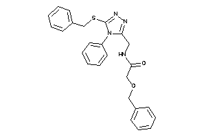 Image of 2-benzoxy-N-[[5-(benzylthio)-4-phenyl-1,2,4-triazol-3-yl]methyl]acetamide