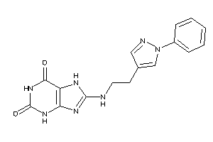 8-[2-(1-phenylpyrazol-4-yl)ethylamino]-7H-xanthine