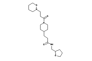3-[1-[3-(oxazinan-2-yl)propanoyl]-4-piperidyl]-N-(tetrahydrofurfuryl)propionamide