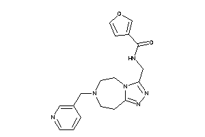 Image of N-[[7-(3-pyridylmethyl)-5,6,8,9-tetrahydro-[1,2,4]triazolo[3,4-g][1,4]diazepin-3-yl]methyl]-3-furamide