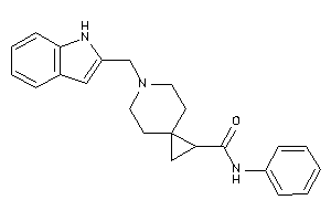 6-(1H-indol-2-ylmethyl)-N-phenyl-6-azaspiro[2.5]octane-2-carboxamide