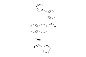 N-[[7-(3-pyrazol-1-ylbenzoyl)-6,8-dihydro-5H-2,7-naphthyridin-4-yl]methyl]tetrahydrofuran-2-carboxamide