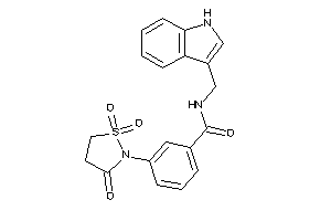 N-(1H-indol-3-ylmethyl)-3-(1,1,3-triketo-1,2-thiazolidin-2-yl)benzamide