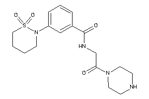 3-(1,1-diketothiazinan-2-yl)-N-(2-keto-2-piperazino-ethyl)benzamide