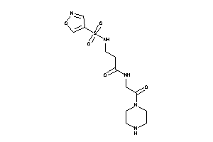 3-(isoxazol-4-ylsulfonylamino)-N-(2-keto-2-piperazino-ethyl)propionamide