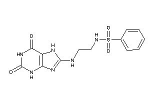 N-[2-[(2,6-diketo-3,7-dihydropurin-8-yl)amino]ethyl]benzenesulfonamide