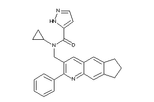 N-cyclopropyl-N-[(2-phenyl-7,8-dihydro-6H-cyclopenta[g]quinolin-3-yl)methyl]-1H-pyrazole-5-carboxamide