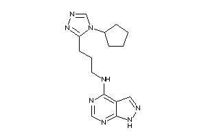 3-(4-cyclopentyl-1,2,4-triazol-3-yl)propyl-(1H-pyrazolo[3,4-d]pyrimidin-4-yl)amine