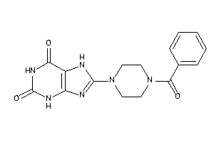 8-(4-benzoylpiperazino)-7H-xanthine