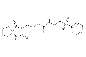 N-(2-besylethyl)-4-(2,4-diketo-1,3-diazaspiro[4.4]nonan-3-yl)butyramide