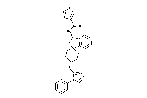 N-[1'-[[1-(2-pyridyl)pyrrol-2-yl]methyl]spiro[indane-3,4'-piperidine]-1-yl]thiophene-3-carboxamide