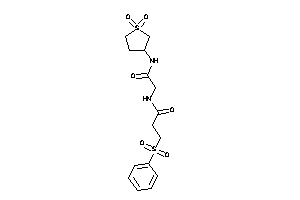 3-besyl-N-[2-[(1,1-diketothiolan-3-yl)amino]-2-keto-ethyl]propionamide