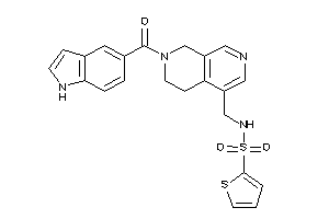 N-[[7-(1H-indole-5-carbonyl)-6,8-dihydro-5H-2,7-naphthyridin-4-yl]methyl]thiophene-2-sulfonamide