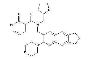 2-keto-N-[(2-morpholino-7,8-dihydro-6H-cyclopenta[g]quinolin-3-yl)methyl]-N-(tetrahydrofurfuryl)-1H-pyridine-3-carboxamide