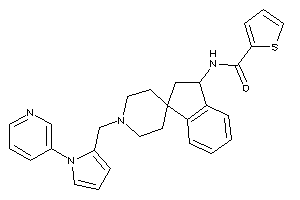 N-[1'-[[1-(3-pyridyl)pyrrol-2-yl]methyl]spiro[indane-3,4'-piperidine]-1-yl]thiophene-2-carboxamide