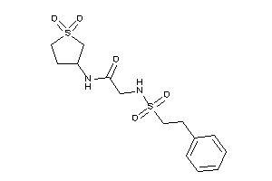 N-(1,1-diketothiolan-3-yl)-2-(phenethylsulfonylamino)acetamide