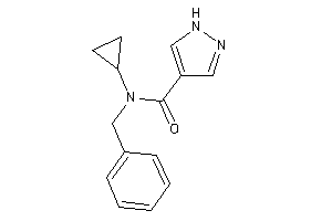 N-benzyl-N-cyclopropyl-1H-pyrazole-4-carboxamide