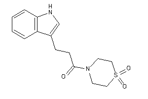 1-(1,1-diketo-1,4-thiazinan-4-yl)-3-(1H-indol-3-yl)propan-1-one