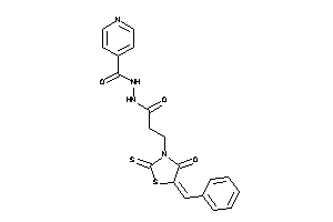 N'-[3-(5-benzal-4-keto-2-thioxo-thiazolidin-3-yl)propanoyl]isonicotinohydrazide