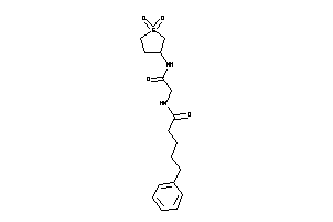 N-[2-[(1,1-diketothiolan-3-yl)amino]-2-keto-ethyl]-5-phenyl-valeramide