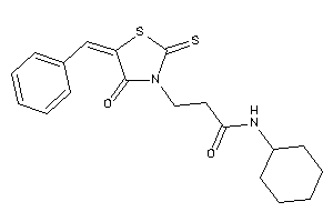 3-(5-benzal-4-keto-2-thioxo-thiazolidin-3-yl)-N-cyclohexyl-propionamide