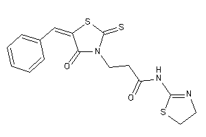 3-(5-benzal-4-keto-2-thioxo-thiazolidin-3-yl)-N-(2-thiazolin-2-yl)propionamide