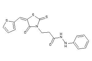 3-[4-keto-5-(2-thenylidene)-2-thioxo-thiazolidin-3-yl]-N'-phenyl-propionohydrazide