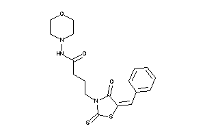 4-(5-benzal-4-keto-2-thioxo-thiazolidin-3-yl)-N-morpholino-butyramide