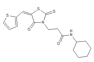 N-cyclohexyl-3-[4-keto-5-(2-thenylidene)-2-thioxo-thiazolidin-3-yl]propionamide