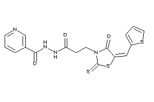 N'-[3-[4-keto-5-(2-thenylidene)-2-thioxo-thiazolidin-3-yl]propanoyl]nicotinohydrazide