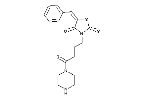 5-benzal-3-(4-keto-4-piperazino-butyl)-2-thioxo-thiazolidin-4-one