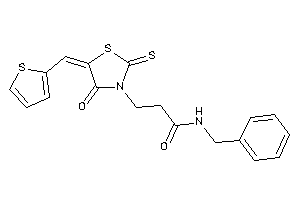 N-benzyl-3-[4-keto-5-(2-thenylidene)-2-thioxo-thiazolidin-3-yl]propionamide