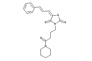 5-cinnamylidene-3-(4-keto-4-piperidino-butyl)-2-thioxo-thiazolidin-4-one