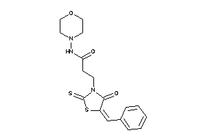 3-(5-benzal-4-keto-2-thioxo-thiazolidin-3-yl)-N-morpholino-propionamide