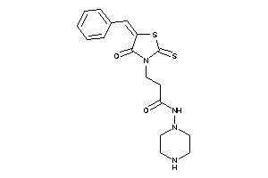 3-(5-benzal-4-keto-2-thioxo-thiazolidin-3-yl)-N-piperazino-propionamide