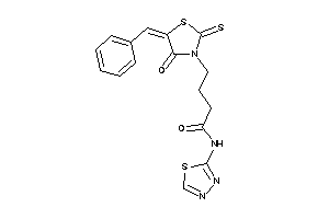 4-(5-benzal-4-keto-2-thioxo-thiazolidin-3-yl)-N-(1,3,4-thiadiazol-2-yl)butyramide