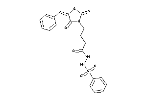 4-(5-benzal-4-keto-2-thioxo-thiazolidin-3-yl)-N'-besyl-butyrohydrazide