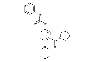 1-phenyl-3-[4-piperidino-3-(pyrrolidine-1-carbonyl)phenyl]urea