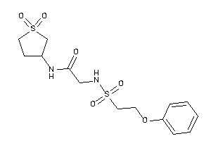 N-(1,1-diketothiolan-3-yl)-2-(2-phenoxyethylsulfonylamino)acetamide