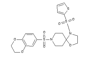 8-(2,3-dihydro-1,4-benzodioxin-6-ylsulfonyl)-1-(2-thienylsulfonyl)-4-oxa-1,8-diazaspiro[4.5]decane