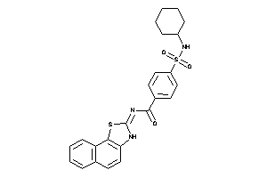 N-(3H-benzo[g][1,3]benzothiazol-2-ylidene)-4-(cyclohexylsulfamoyl)benzamide