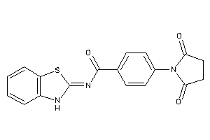 N-(3H-1,3-benzothiazol-2-ylidene)-4-succinimido-benzamide