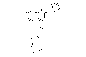 Image of N-(3H-1,3-benzothiazol-2-ylidene)-2-(2-thienyl)cinchoninamide